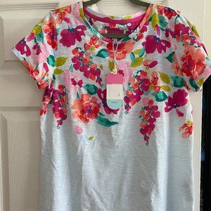 NWT Joules Flower T Shirt Size 10